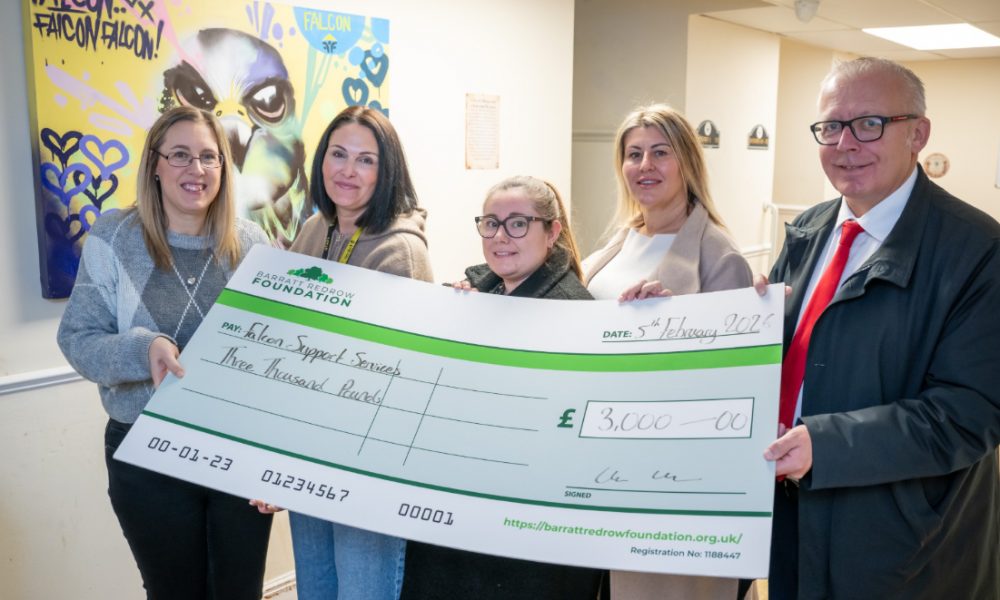 Leicestershire housebuilder donates £3,000 to homelessness and community charity