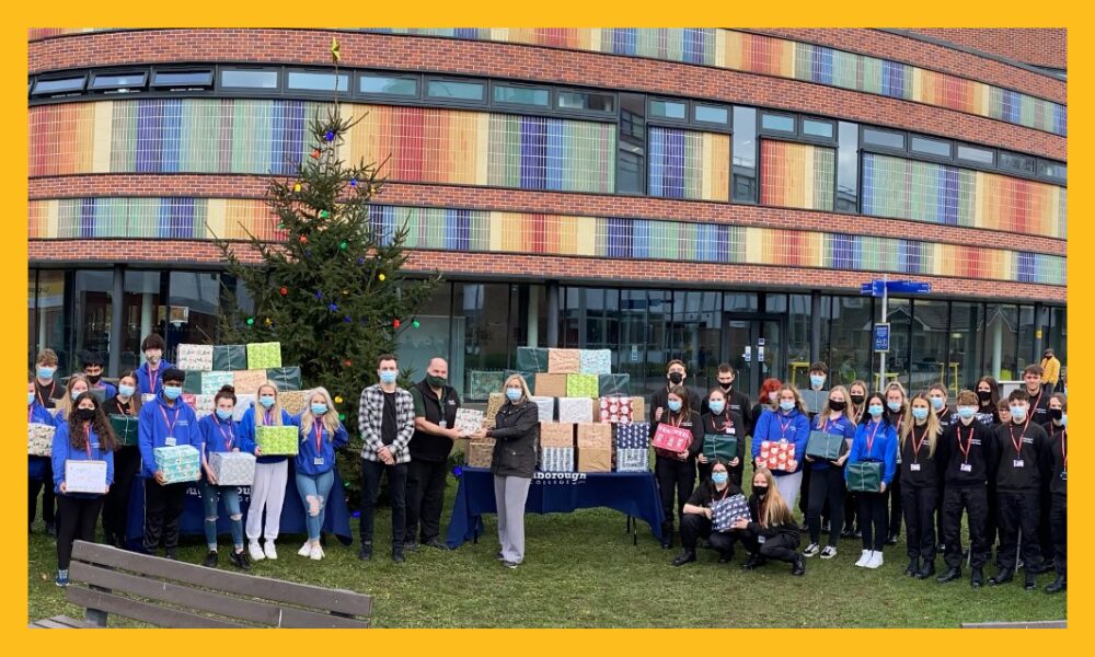 College students donate more than 100 Christmas boxes to homeless charity